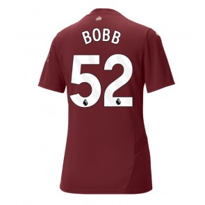 Manchester City Oscar Bobb #52 Dámské Alternativní Dres 2024-25 Krátký Rukáv